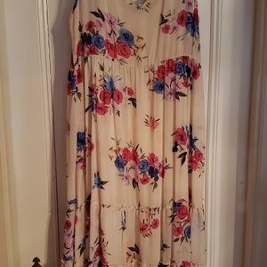 Torrid size 2 floor length floral dress